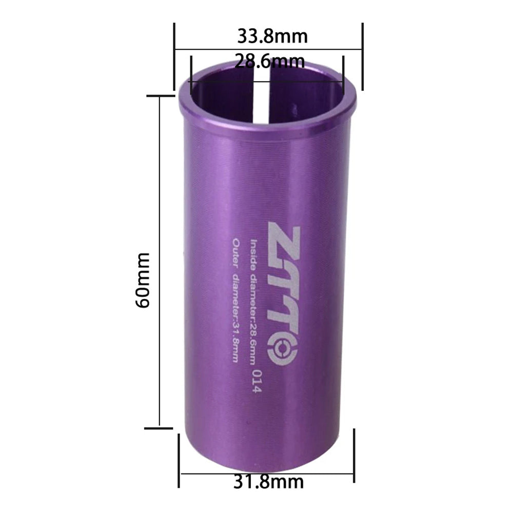 ZTTO Bike Seat Post Adapter Aluminum Bicycle Seat Post Tube Reducing Sleeve Converter ZTTO Bike Seat Post Adapter Aluminum Bicycle Seat Post Tube Reducing Sleeve Converter